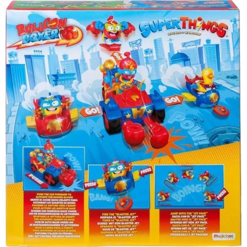 As company Superzings Superthings Vehicle Set With 4 Ballon Boxer Figures 1013-62112 8431618016626