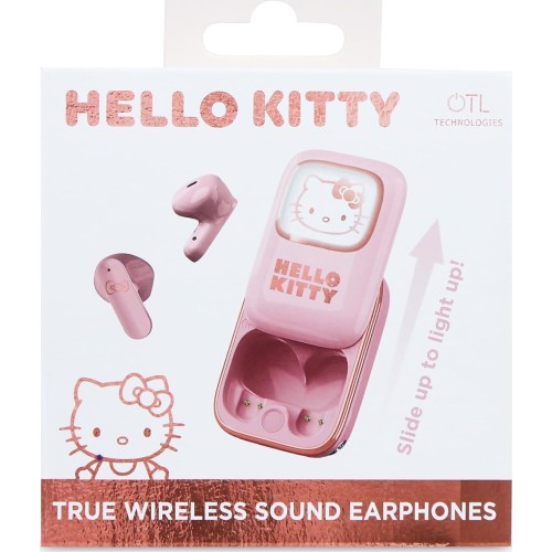 otl technologies Hk1281 Hello Kitty Slide Open Tws Earphones With Led Light Up Display   5055371628921