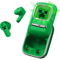 otl technologies Mc1316 Minecraft Creeper Slide Tws Earphones With Led Light Up Chargin  5055371629331