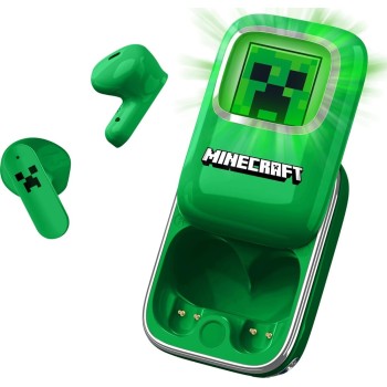 otl technologies Mc1316 Minecraft Creeper Slide In-Ear Bluetooth Handsfree Ακουστικά Με Φόρτιση Led Φωτισμού Πράσινα  5055371629