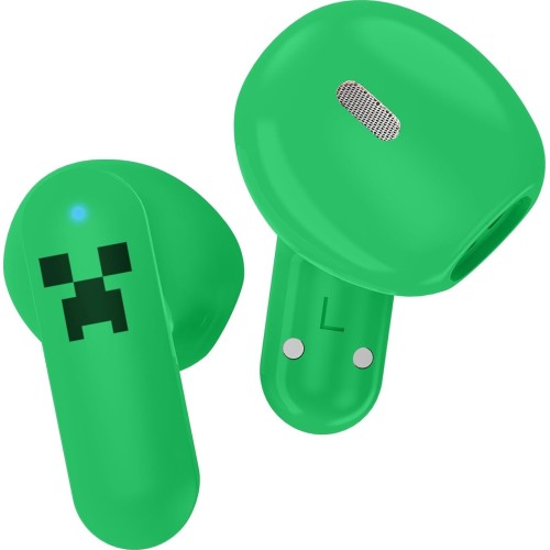 otl technologies Mc1316 Minecraft Creeper Slide Tws Earphones With Led Light Up Chargin  5055371629331