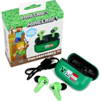 otl technologies Mc1227 Minecraft Icons Tws Wireless Earphones With Charging Case  5055371629072