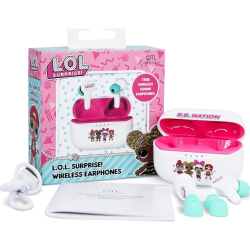 otl technologies L.O.L. Surprise Lol249 Lol Surprise! Tws Wireless Earphones With Charging Case - White  5055371628006