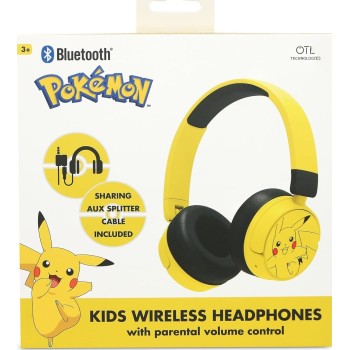 otl technologies Pk1315 Pokemon Pikachu Kids Wireless Headphones - Yellow  5055371628907