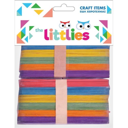 Diakakis imports Ξυλάκια Χρωματιστά Χειροτεχνίας The Littlies 150Mm 80 Τμχ. 000646517 5205698428067