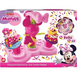 As company Disney Minnie Mouse Plasticine Minnie Ice Cream Playdough With 6 Jars-Lids Molds 256G And Sprinkles For 3+ 1045-03617