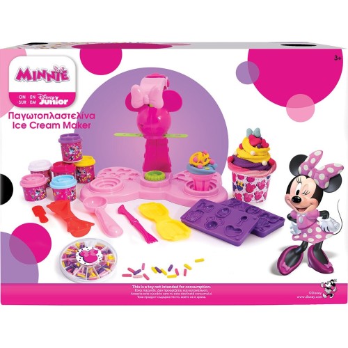 As company Disney Minnie Mouse Πλαστελίνη  Minnie Παγωτοπλαστελίνα Με 6 Βαζάκια-Καπάκια Καλουπάκια 256G And Sprinkles Για 3+ 104