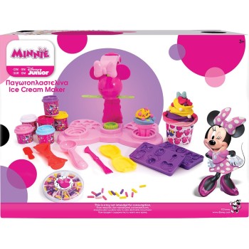 As company Disney Minnie Mouse Plasticine Minnie Ice Cream Playdough With 6 Jars-Lids Molds 256G And Sprinkles For 3+ 1045-03617