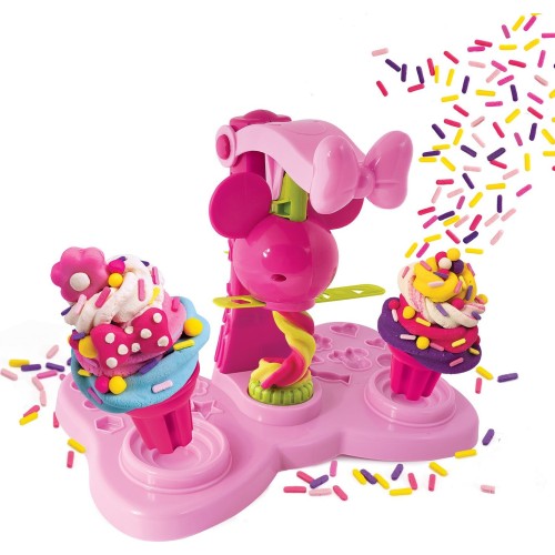 As company Disney Minnie Mouse Πλαστελίνη  Minnie Παγωτοπλαστελίνα Με 6 Βαζάκια-Καπάκια Καλουπάκια 256G And Sprinkles Για 3+ 104