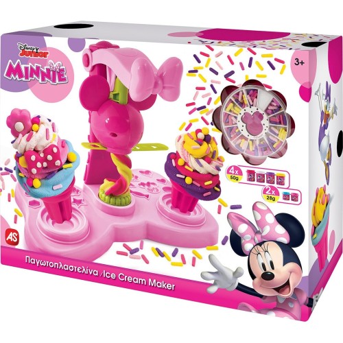 As company Disney Minnie Mouse Πλαστελίνη  Minnie Παγωτοπλαστελίνα Με 6 Βαζάκια-Καπάκια Καλουπάκια 256G And Sprinkles Για 3+ 104