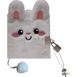 Gama Brands Plush Diary With Lock Bunny 15 X 19Cm 17219611 6947259196112