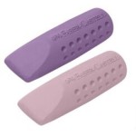 Faber-Castell Σετ 2 Γόμες Καπάκι Μαύρο-Μπλε & Ροζ-Μωβ 187173 4005401871736
