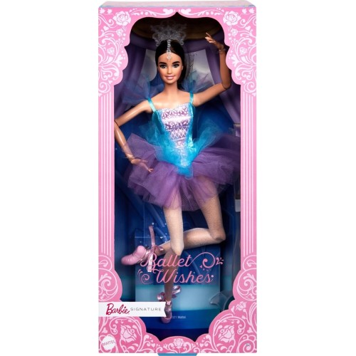 Mattel Barbie Signature Ballet Wishes Brunette, 12 In, Posable, Wearing Ballerina JCW44 194735277636