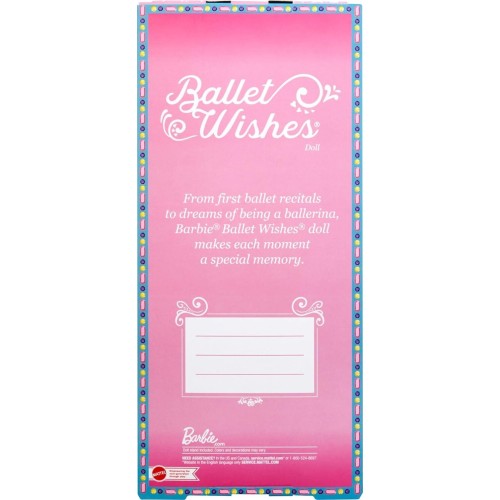 Mattel Barbie Signature Ballet Wishes Barbie Συλλεκτική Μπαλαρίνα Μελαχρινή, 30 Εκ JCW44 194735277636