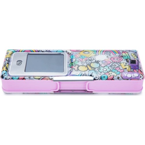 Yolo Retro Lcd- Pink Graffiti Κασετίνα Ροζ 11601 7290120033429