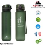 AlpinTec Παγούρι Πράσινο Σκούρο 1000Ml Με Στόμιο BPA Free Spartan Μαχητής Q-1000SP-DG 4891327705336