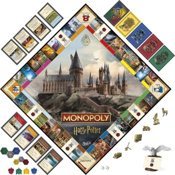 Hasbro Monopoly Harry Potter Επιτραπέζιο Παιχνίδι Οικονομική Προσομοίωση F9422 5010996269089