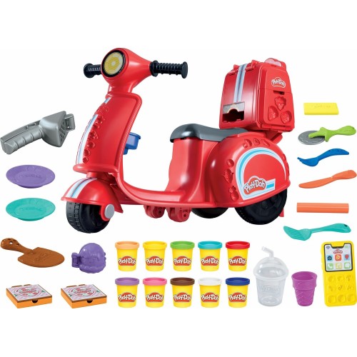 Hasbro Play-doh Pizza Delivery Scooter Playset, Kids Arts and Crafts F8803 5010996225764