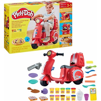 Hasbro Play-doh Pizza Delivery Scooter Playset, Kids Arts and Crafts F8803 5010996225764