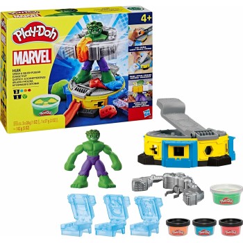Hasbro Play-Doh Marvel Hulk Smash And Squish Playset With Hulk Action Figure, Ages 4+ F9826 5010996257659