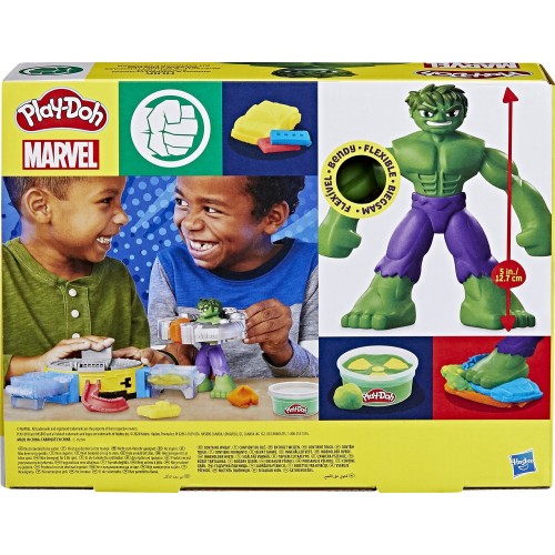 Hasbro Play-Doh Marvel Hulk Smash And Squish Playset With Hulk Action Figure, Ages 4+ F9826 5010996257659