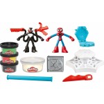 Hasbro Play-Doh Marvel Spiderman Launch And Suce Battle Με 2 Φιγούρες Δράσης F9827 5010996257611