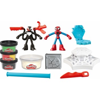 Hasbro Play-Doh Marvel Spider-Man Launch & Slice Battle Playset With 2 Action Figures, Ages 4+ F9827 5010996257611