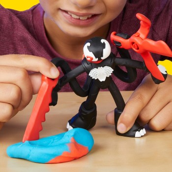 Hasbro Play-Doh Marvel Spider-Man Launch & Slice Battle Playset With 2 Action Figures, Ages 4+ F9827 5010996257611