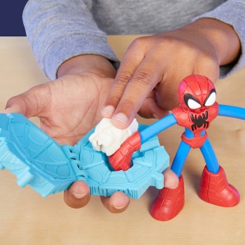 Hasbro Play-Doh Marvel Spiderman Launch And Suce Battle Με 2 Φιγούρες Δράσης F9827 5010996257611