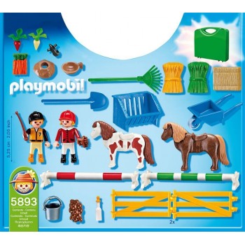 Playmobil Βαλιτσάκι Παιδάκια Και Πόνυ 5893 4008789058935