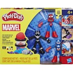 Hasbro Play-Doh Marvel Hero Adventure Playset With 3 Action Figures And Accessories, 4+ G0333 5010996268723