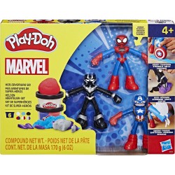 Hasbro Play-Doh Marvel Hero Adventure Set Με 3 Φιγούρες G0333 5010996268723