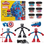 Hasbro Play-Doh Marvel Hero Adventure Playset With 3 Action Figures And Accessories, 4+ G0333 5010996268723