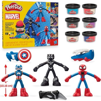 Hasbro Play-Doh Marvel Hero Adventure Set Με 3 Φιγούρες G0333 5010996268723