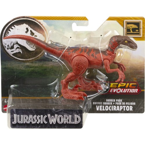 Mattel Jurassic World Danger Pack Velociraptor HLN49 / HTK53 194735192526