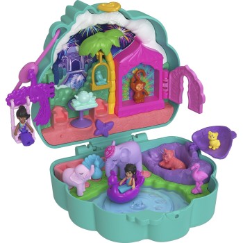 Mattel Polly Pocket Peacock Garden Compact Αξεσουάρ Για Κούκλα Σετ Για Παιχνίδι Με Κούκλες FRY35 / HWN97 194735217939