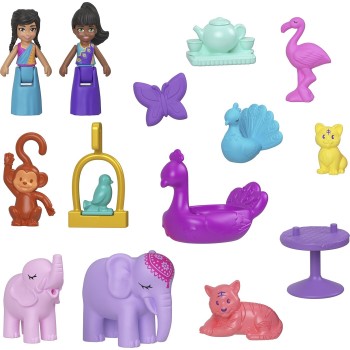 Mattel Polly Pocket Peacock Garden Compact Αξεσουάρ Για Κούκλα Σετ Για Παιχνίδι Με Κούκλες FRY35 / HWN97 194735217939