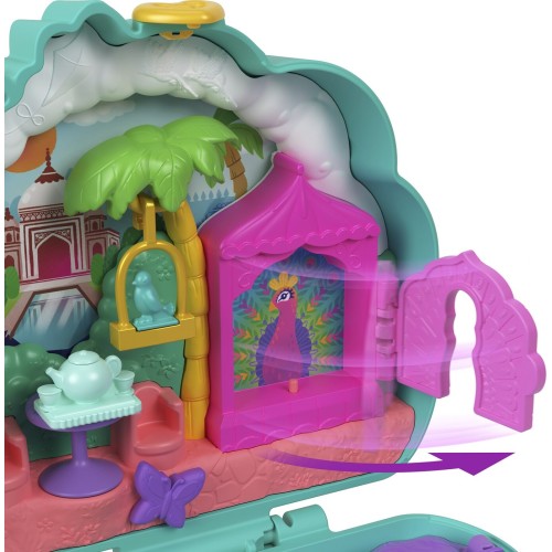 Mattel Polly Pocket Peacock Garden Compact Αξεσουάρ Για Κούκλα Σετ Για Παιχνίδι Με Κούκλες FRY35 / HWN97 194735217939