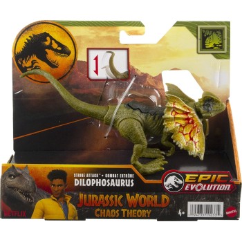 Mattel Jurassic World Strike Attack Dilophosaurus Παιδική Φιγούρα Παιχνιδιού HLN63 / HTK65 194735192335