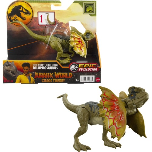 Mattel Jurassic World Strike Attack Dilophosaurus Παιδική Φιγούρα Παιχνιδιού HLN63 / HTK65 194735192335