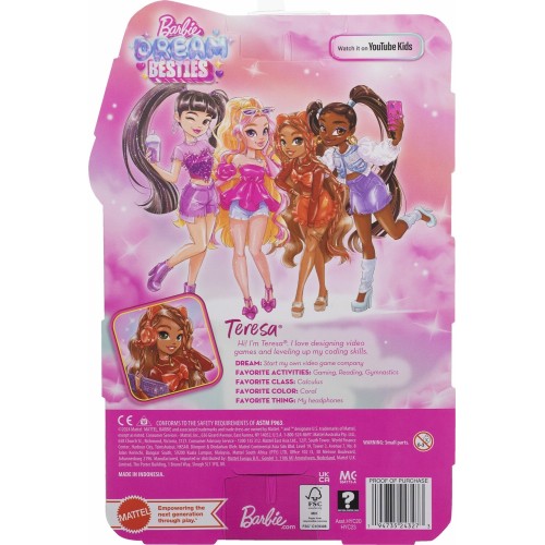 Mattel Barbie Dream Besties Teresa Doll And Accessories HYC23 194735243273