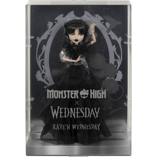 Mattel Monster High Rave'n Wednesday Black Dress Κούκλα HXJ03 194735230594