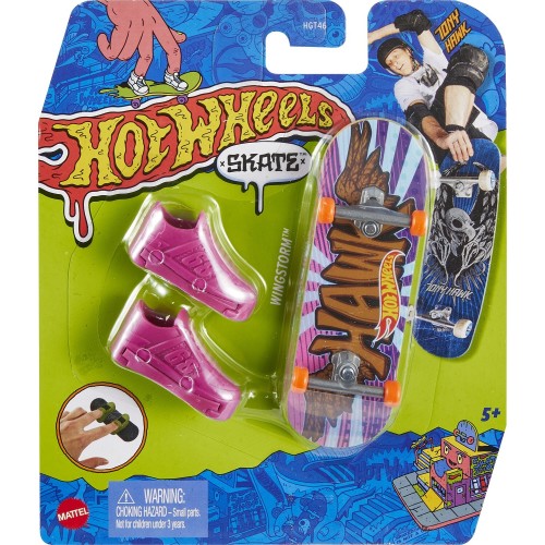 Mattel Hot Wheels Hw Skate & Παπούτσια Skate Wingstorm Board Παιχνίδι Δραστηριοτήτων/Δεξιοτήτων Σετ Finger Board HGT46 / HGT68 1