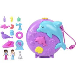 Mattel Polly Pocket Polly Mini - Σετάκια Dolphin Rescue & Play Αξεσουάρ Για Κούκλα FRY35 / HWN96 194735217793