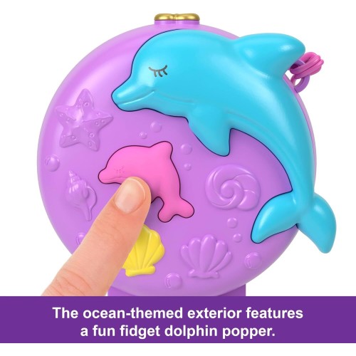 Mattel Polly Pocket Dolphin Rescue & Play Compact FRY35 / HWN96 194735217793