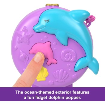 Mattel Polly Pocket Dolphin Rescue & Play Compact FRY35 / HWN96 194735217793