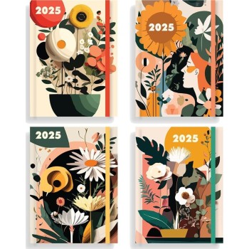 Tesoro Daily Calendar 2025 Blossom 12x17cm. 4 Drawings 000586119 5205698720086