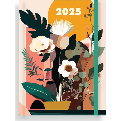 Tesoro Daily Calendar 2025 Blossom 12x17cm. 4 Drawings 000586119 5205698720086