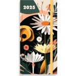 Tesoro Weekly Calendar 2025 Blossom 8x16cm. 4 Drawings 000586120 5205698720116