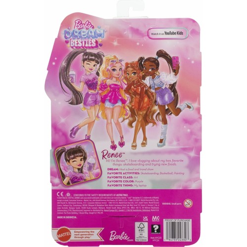 Mattel Barbie Dream Besties - Renee Κούκλα HYC24 194735243303